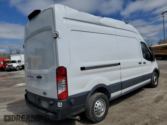 2023 Ford Transit Cargo with VIN 1FTBR2X88PKA66512, listed as a Copart auction lot 58451445 with 74,819 mi miles and Salvage title. Bid and sale history available at DreamBid. Image 3.