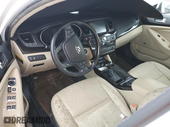 2014 Kia Cadenza Premium with VIN KNALN4D77E5145038, listed as a Copart auction lot 75134194 with 0 mi miles and Salvage Title. Bid and sale history available at carsss.com. Image 8.