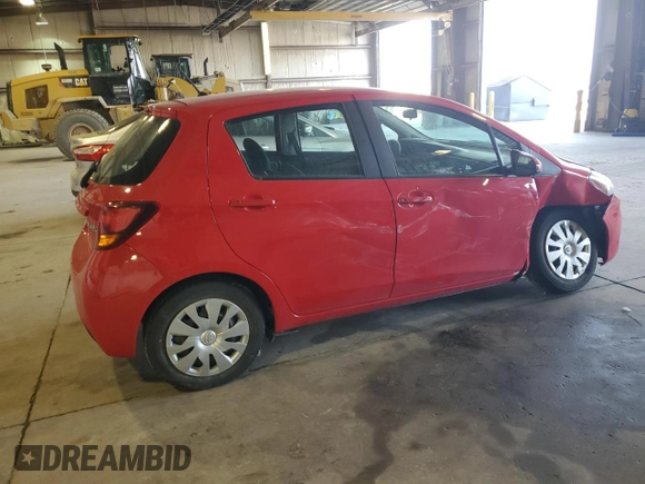 2015 Toyota Yaris L with VIN VNKKTUD35FA052164, listed as a Copart auction lot 48250045 with 104,203 mi miles and Salvage Title. Bid and sale history available at carsss.com. Image 3.