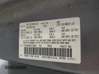 2005 Dodge Dakota SLT с VIN 1D7HW42N95S131964, выставлен на аукционе Copart как лот 53836925 с пробегом 117 094 миль миль и Списание • Salvage title. История ставок и продаж доступна на DreamBid. Изображение 12.