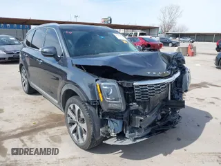 2020 Kia Telluride EX with VIN 5XYP34HC1LG056281, listed as a IAAI auction lot 41745434 with 117,590 mi miles and . Bid and sale history available at DreamBid. Image 1.
