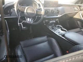 2022 Kia Stinger GT-Line with VIN KNAE35LD4N6113864, listed as a Copart auction lot 47100375 with 47,264 mi miles and Salvage Title. Bid and sale history available at carsss.com. Image 8.