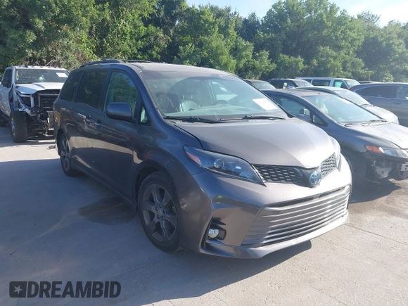 2015 Toyota Sienna SE with VIN 5TDXK3DC3FS684448, listed as a IAAI auction lot 42629958 with 125,645 mi miles and . Bid and sale history available at DreamBid. Image 1.