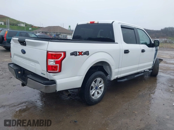 2018 Ford F-150 XL with VIN 1FTEW1EP3JFD62659, listed as a IAAI auction lot 41943031 with 34,407 mi miles. Bid and sale history available at carsss.com. Image 4.