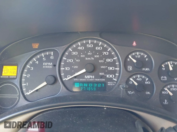 2002 Chevrolet Silverado 1500 LT with VIN 2GCEK19T721157549, listed as a IAAI auction lot 41636702 with 271,859 mi miles. Bid and sale history available at carsss.com. Image 7.