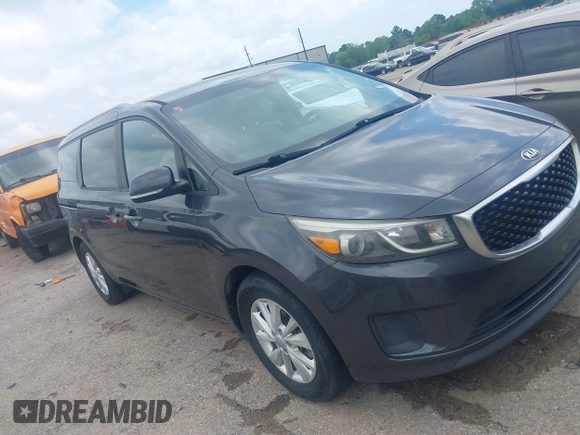 2015 Kia Sedona LX with VIN KNDMB5C16F6065437, listed as a IAAI auction lot 42079430 with 149,991 mi miles and . Bid and sale history available at DreamBid. Image 1.