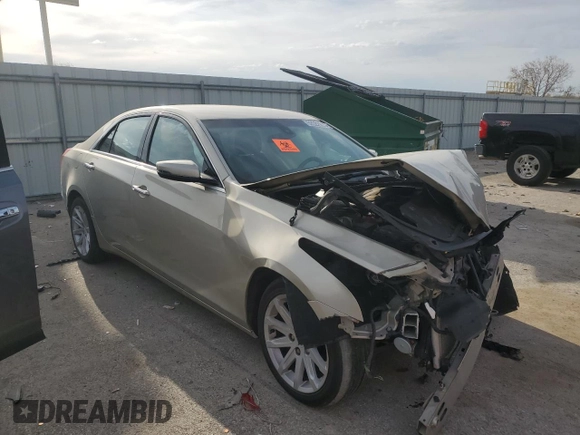 2015 Cadillac CTS AWD with VIN 1G6AW5SX1F0136854, listed as a Copart auction lot 52522065 with Not provided miles and Salvage title. Bid and sale history available at DreamBid. Image 4.