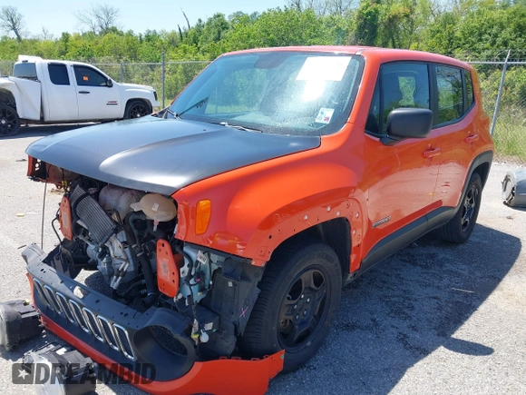 2018 Jeep Renegade Sport with VIN ZACCJAAB6JPG96519, listed as a IAAI auction lot 41948150 with 74,245 mi miles and . Bid and sale history available at DreamBid. Image 17.