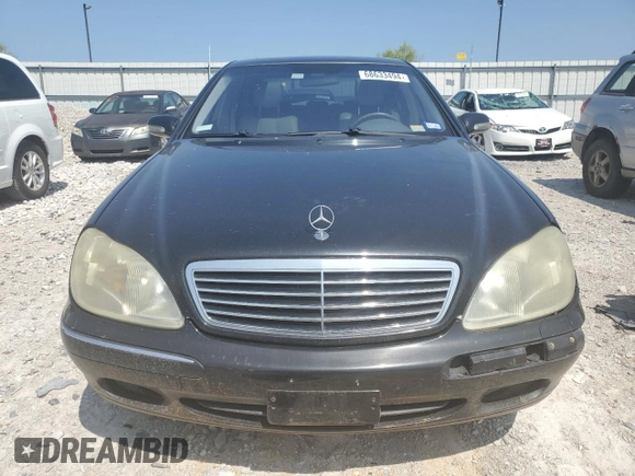 2001 Mercedes-Benz S-Class with VIN WDBNG70J51A197809, listed as a Copart auction lot 68633494 with 145,040 mi miles and Salvage Title. Bid and sale history available at carsss.com. Image 5.