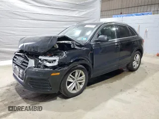 2018 Audi Q3 Premium Plus with VIN WA1JCCFS5JR010150, listed as a Copart auction lot 57426605 with 81,557 mi miles and Salvage title. Bid and sale history available at DreamBid. Image 1.
