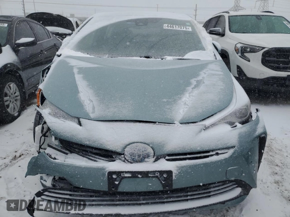 2022 Toyota Prius L Eco with VIN JTDKAMFU6N3187693, listed as a Copart auction lot 44617075 with 26,821 mi miles and Salvage Title. Bid and sale history available at DreamBid. Image 5.