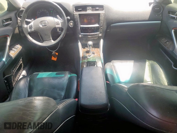 2013 Lexus IS 250 with VIN JTHBF5C27D5186922, listed as a Copart auction lot 56960025 with 226,351 mi miles and Salvage title. Bid and sale history available at DreamBid. Image 8.
