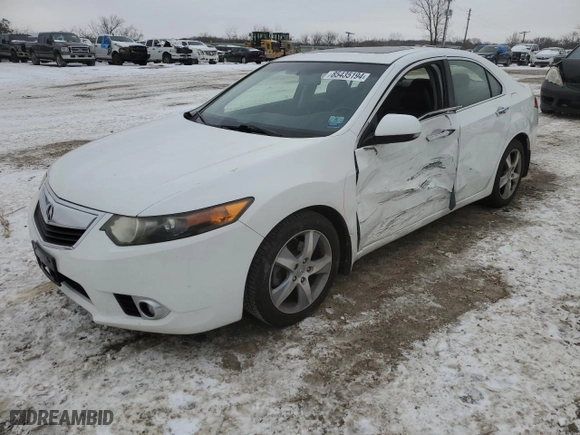 2013 Acura TSX with VIN JH4CU2F48DC004078, listed as a Copart auction lot 85435194 with 155,345 mi miles and Salvage Title. Bid and sale history available at carsss.com. Image 1.