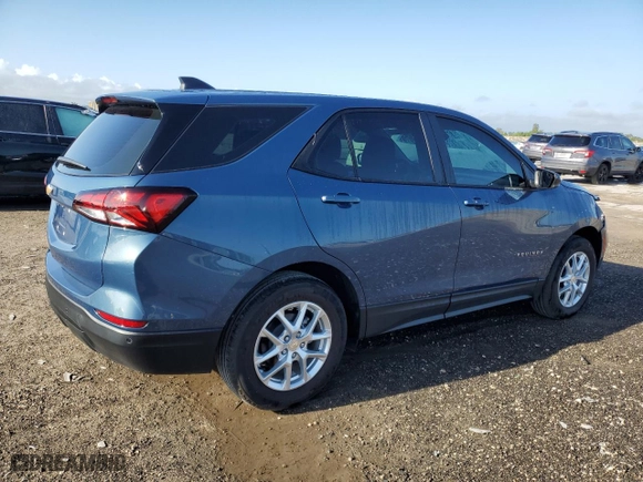 2024 Chevrolet Equinox LS with VIN 3GNAXHEG8RL311137, listed as a Copart auction lot 50242835 with 2,969 mi miles and Salvage Title. Bid and sale history available at carsss.com. Image 3.