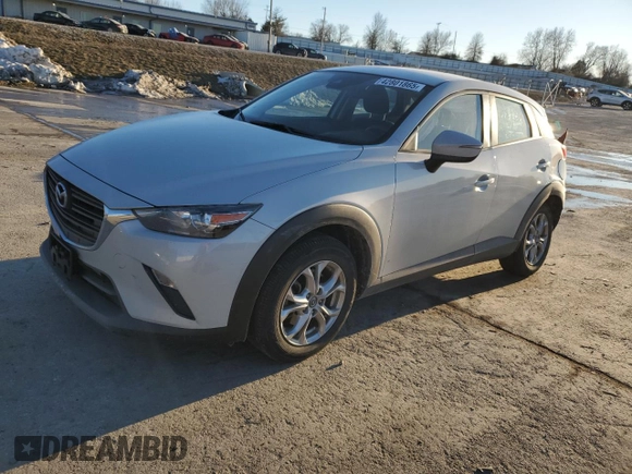 2019 Mazda CX-3 Sport with VIN JM1DKFB77K1459368, listed as a Copart auction lot 42801865 with Not Provided miles and Salvage Title. Bid and sale history available at carsss.com. Image 1.