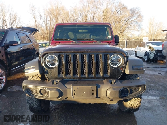 2022 Jeep Wrangler Unlimited Sport with VIN 1C4HJXDG1NW106171, listed as a IAAI auction lot 41357206 with 36,932 mi miles and . Bid and sale history available at DreamBid. Image 12.