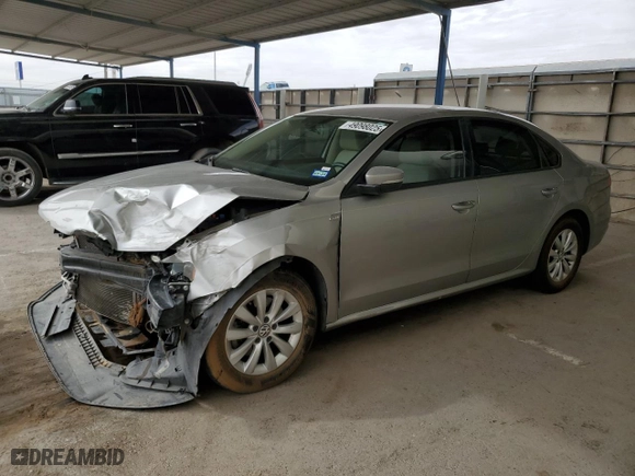 2014 Volkswagen Passat Wolfsburg Ed with VIN 1VWAS7A34EC092345, listed as a Copart auction lot 49098025 with 128,390 mi miles and Salvage Title. Bid and sale history available at carsss.com. Image 1.