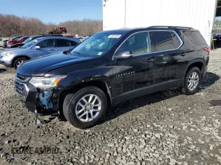 2021 Chevrolet Traverse LT Leather with VIN 1GNEVHKW3MJ196014, listed as a Copart auction lot 49678595 with 124,695 mi miles and Salvage Title. Bid and sale history available at carsss.com. Image 1.