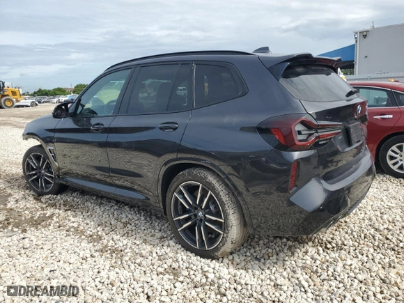2022 BMW X3 M with VIN 5YM13EC04N9J34797, listed as a Copart auction lot 58901924 with 4,059 mi miles and Non Repairable. Bid and sale history available at carsss.com. Image 2.