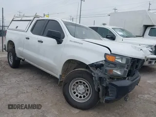 2020 Chevrolet Silverado 1500 Work Truck with VIN 1GCRWAEF0LZ235619, listed as a IAAI auction lot 42145617 with 139,912 mi miles and . Bid and sale history available at DreamBid. Image 1.