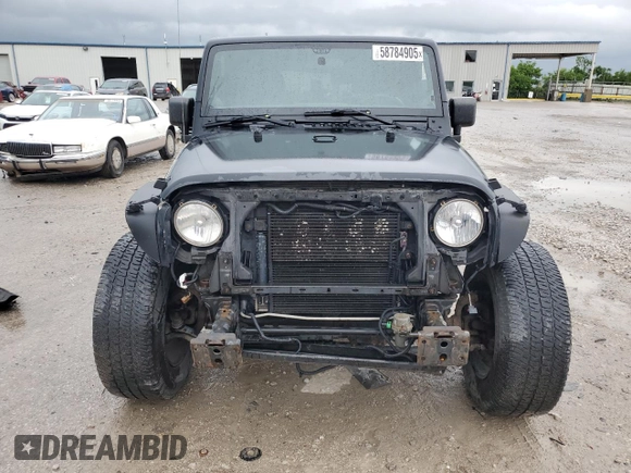 2013 Jeep Wrangler Sport with VIN 1C4AJWAG1DL538730, listed as a Copart auction lot 58784905 with 145,477 mi miles and Salvage title. Bid and sale history available at DreamBid. Image 5.