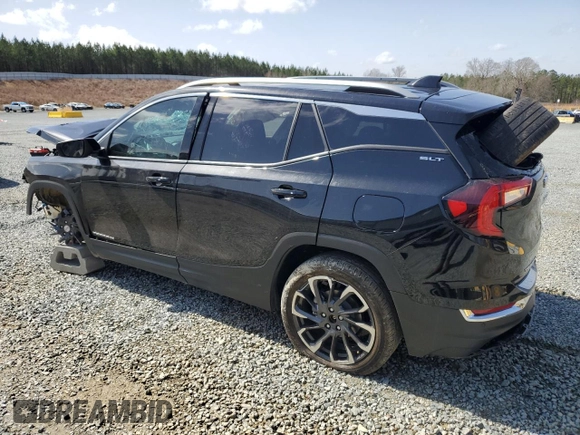 2022 GMC Terrain SLT with VIN 3GKALVEV5NL268697, listed as a Copart auction lot 48053775 with 0 mi miles and Salvage Title. Bid and sale history available at carsss.com. Image 2.