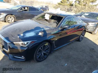 2019 Infiniti Q60 3.0t LUXE with VIN JN1EV7EL7KM291226, listed as a IAAI auction lot 41466302 with 47,142 mi miles. Bid and sale history available at carsss.com. Image 17.