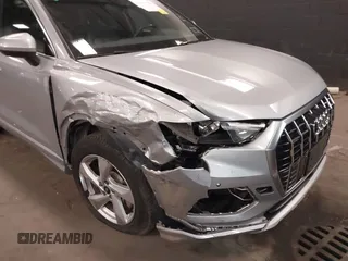 2021 Audi Q3 Premium with VIN WA1AUCF34M1078805, listed as a IAAI auction lot 42026360 with 38,473 mi miles and . Bid and sale history available at DreamBid. Image 6.