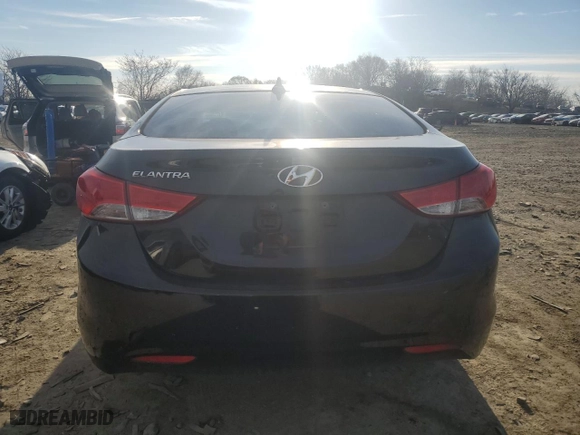 2013 Hyundai Elantra GLS PZEV with VIN 5NPDH4AE6DH427347, listed as a Copart auction lot 51634575 with 86,034 mi miles and Salvage Title. Bid and sale history available at carsss.com. Image 6.