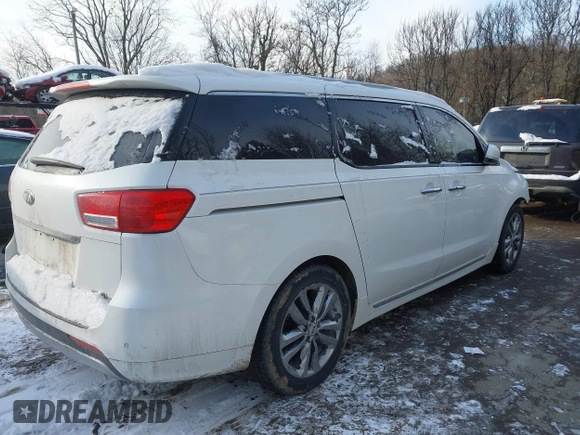 2018 Kia Sedona SX-L with VIN KNDME5C13J6394046, listed as a IAAI auction lot 41376967 with 178,447 mi miles. Bid and sale history available at carsss.com. Image 4.