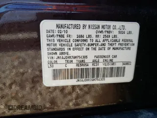 2010 Infiniti EX Journey z VIN JN1AJ0HR7AM754305, wystawiony jako Copart lot #77701553 z przebiegiem Nie podano mil oraz Nie do naprawy. Historia ofert i sprzedaży dostępna na DreamBid. Obrazek 12.