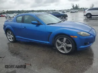 2006 Mazda RX-8 with VIN JM1FE173260206754, listed as a Copart auction lot 68485854 with 124,279 mi miles and Salvage Title. Bid and sale history available at carsss.com. Image 4.