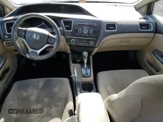 2013 Honda Civic LX with VIN 2HGFB2F57DH582216, listed as a Copart auction lot 61100525 with 165,292 mi miles and Salvage title. Bid and sale history available at DreamBid. Image 8.