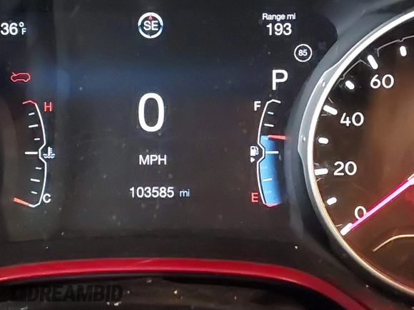 2018 Jeep Compass Trailhawk with VIN 3C4NJDDB5JT307366, listed as a IAAI auction lot 41839273 with 103,585 mi miles and . Bid and sale history available at carsss.com. Image 15.