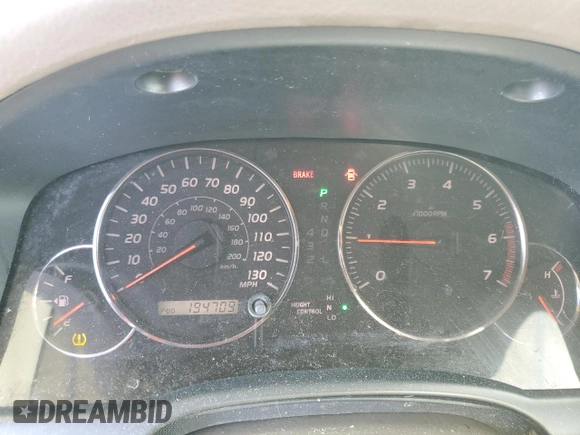 2005 Lexus GX 470 with VIN JTJBT20X450071179, listed as a Copart auction lot 56757415 with 194,709 mi miles and Clean Title. Bid and sale history available at DreamBid. Image 9.