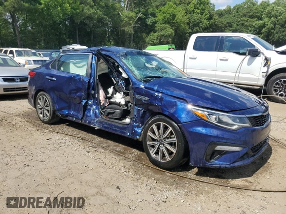 2019 Kia Optima LX with VIN 5XXGT4L3XKG356671, listed as a Copart auction lot 60761284 with 0 mi miles and Salvage Title. Bid and sale history available at carsss.com. Image 4.