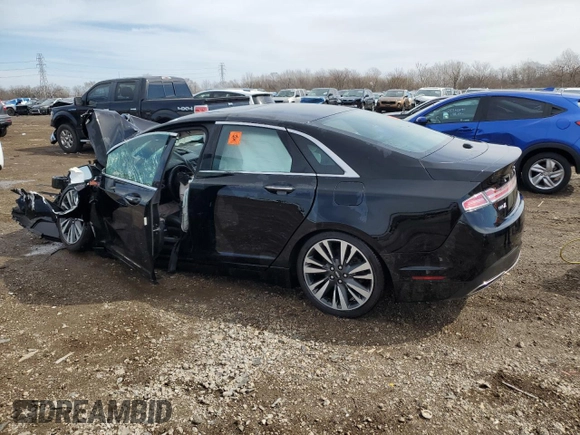 2018 Lincoln MKZ Hybrid Reserve with VIN 3LN6L5MU6JR601499, listed as a Copart auction lot 48224625 with Not provided miles and Salvage title. Bid and sale history available at DreamBid. Image 2.