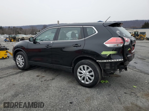2016 Nissan Rogue SV with VIN KNMAT2MVXGP666538, listed as a Copart auction lot 45104455 with 101,104 mi miles and Salvage Title. Bid and sale history available at DreamBid. Image 2.