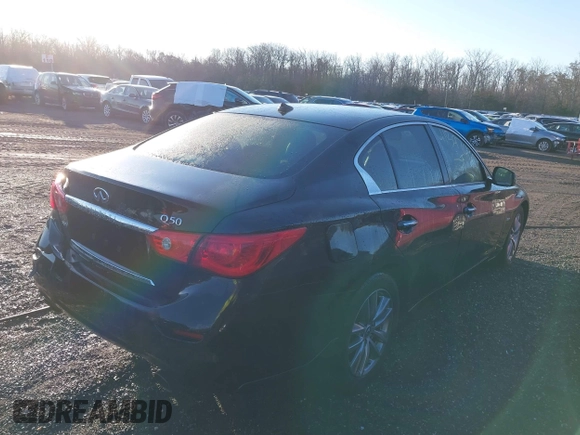2017 Infiniti Q50 Premium with VIN JN1EV7ARXHM833924, listed as a IAAI auction lot 41397630 with 278,408 mi miles and . Bid and sale history available at carsss.com. Image 4.