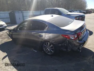 2015 Infiniti Q50 Premium with VIN JN1BV7AP8FM343934, listed as a Copart auction lot 46954845 with 168,593 mi miles and Salvage Title. Bid and sale history available at DreamBid. Image 2.