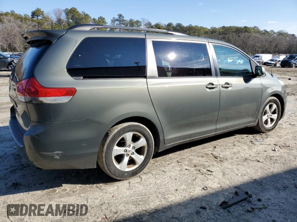 2011 Toyota Sienna LE AAS with VIN 5TDKK3DC2BS013633, listed as a Copart auction lot 88878725 with 279,557 mi miles and Salvage Title. Bid and sale history available at carsss.com. Image 3.