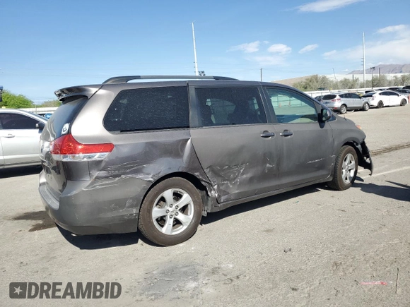 2012 Toyota Sienna LE AAS with VIN 5TDKK3DC6CS267895, listed as a Copart auction lot 53449855 with 114,699 mi miles and Salvage Title. Bid and sale history available at DreamBid. Image 3.