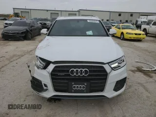 2017 Audi Q3 Premium Plus with VIN WA1JCCFSXHR008243, listed as a Copart auction lot 50393045 with 52,406 mi miles and Salvage title. Bid and sale history available at DreamBid. Image 5.