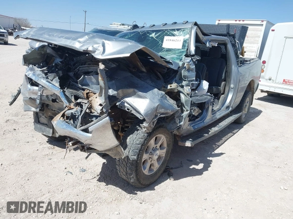 2023 Ram 2500 Big Horn with VIN 3C6UR5DJ1PG651481, listed as a IAAI auction lot 41846213 with 1 mi miles. Bid and sale history available at carsss.com. Image 2.