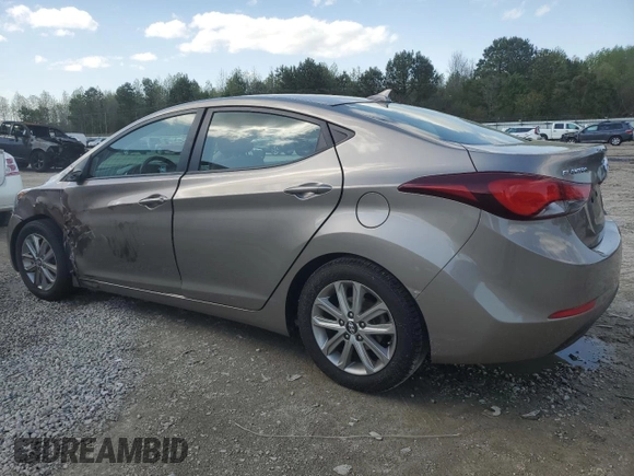 2014 Hyundai Elantra SE with VIN 5NPDH4AE3EH544370, listed as a Copart auction lot 51909635 with 76,681 mi miles and Salvage Title. Bid and sale history available at DreamBid. Image 2.