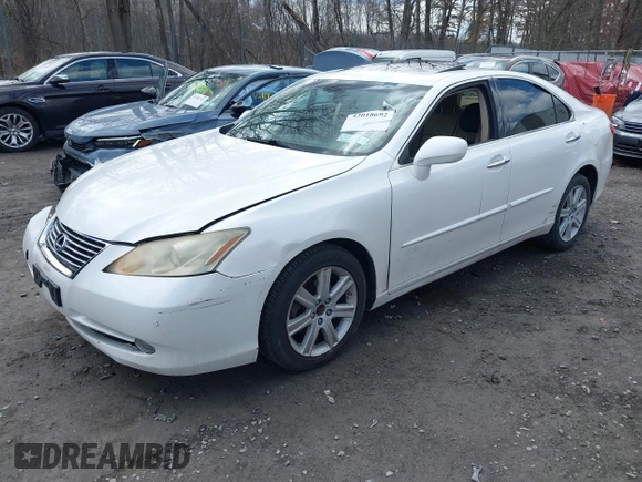 2008 Lexus ES 350 with VIN JTHBJ46G682196042, listed as a IAAI auction lot 42018692 with 163,023 mi miles. Bid and sale history available at carsss.com. Image 2.