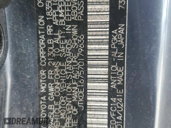 2007 Scion tC Spec z VIN JTKDE167570179636, wystawiony jako Copart lot #51235535 z przebiegiem 184 645 mil mil oraz Szkoda całkowita • Salvage title. Historia ofert i sprzedaży dostępna na DreamBid. Obrazek 14.