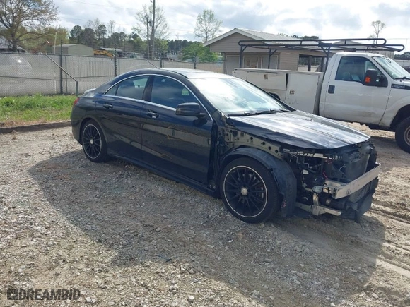 2016 Mercedes-Benz CLA with VIN WDDSJ4EB4GN313644, listed as a IAAI auction lot 41876273 with 113,847 mi miles. Bid and sale history available at carsss.com. Image 1.