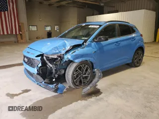 2022 Hyundai Kona N Line z VIN KM8K3CA34NU902544, wystawiony jako Copart lot #58210315 z przebiegiem 57 899 mil mil oraz Szkoda całkowita • Salvage title. Historia ofert i sprzedaży dostępna na DreamBid. Obrazek 1.