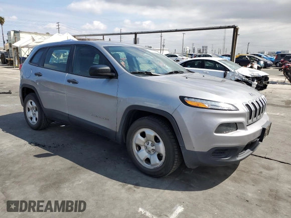 2017 Jeep Cherokee Sport with VIN 1C4PJMAB6HW569835, listed as a Copart auction lot 50601275 with 134,818 mi miles and Salvage Title. Bid and sale history available at carsss.com. Image 4.